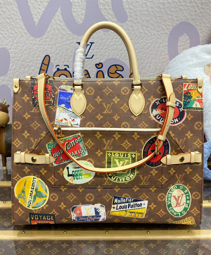 Louis Vuitton OnTheGo Voyage M47147 Brown
